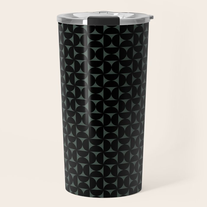 Bauhaus Mid Century Modern Geometric Pattern VI Travel Mug Gallery Image 1