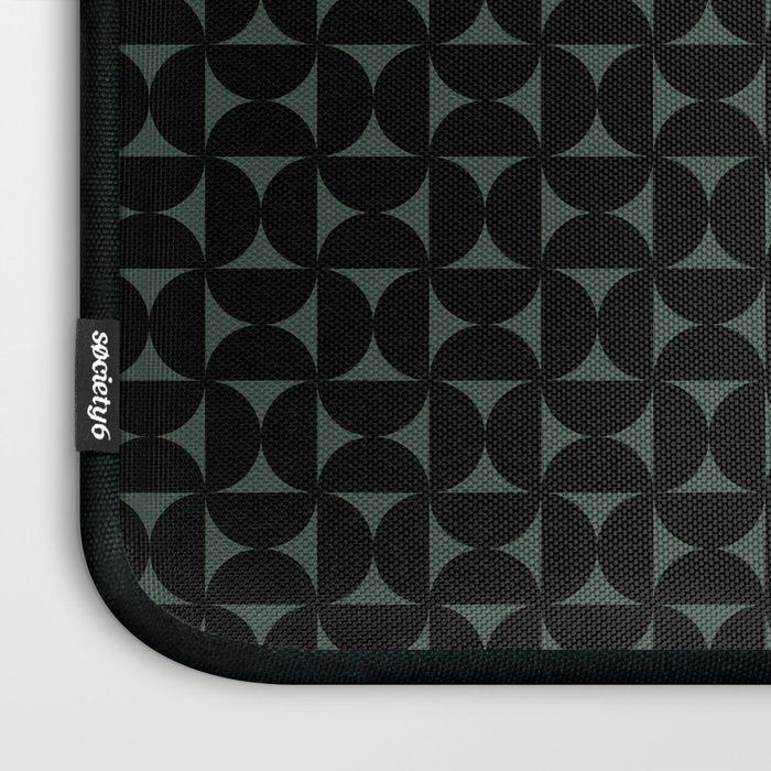 Bauhaus Mid Century Modern Geometric Pattern VI Laptop Sleeve Gallery Image 3