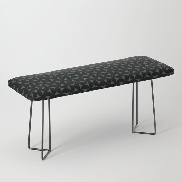 Bauhaus Mid Century Modern Geometric Pattern VI Bench Gallery Image 1