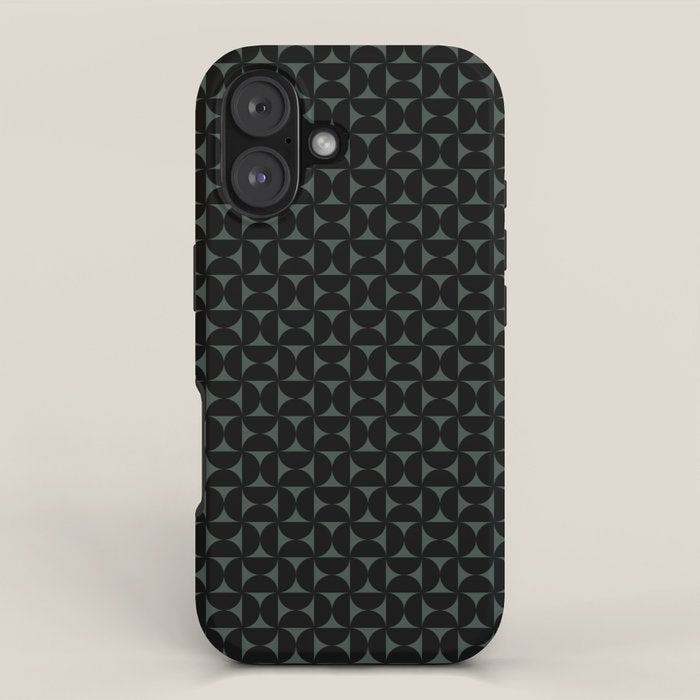 Bauhaus Mid Century Modern Geometric Pattern VI iPhone Case Gallery Image 1