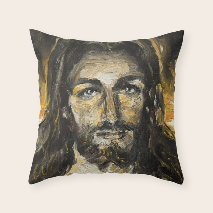 I am the light of the world. (Faustina's Vision) Throw Pillow Gallery Image 1