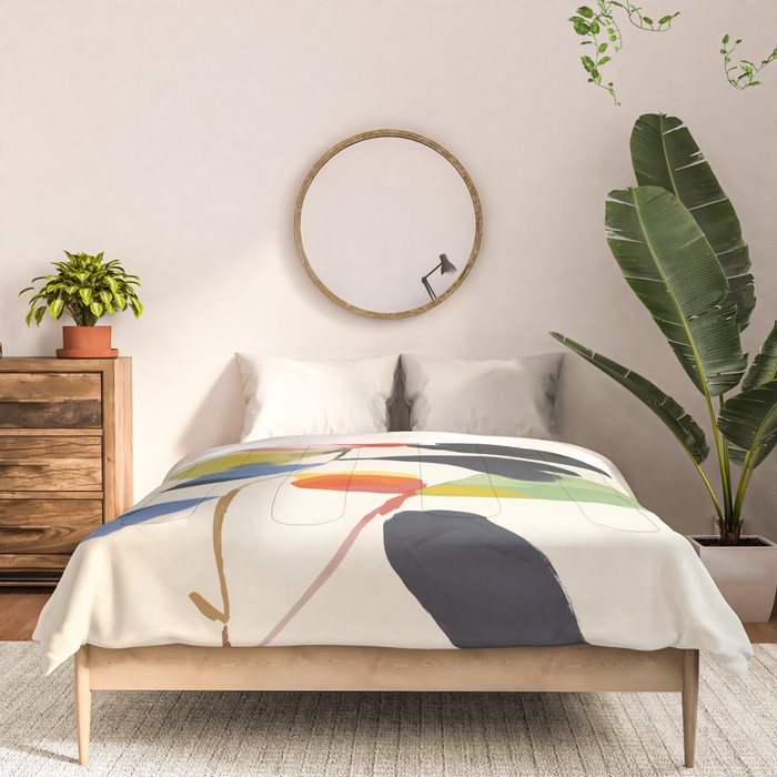 Minimal Abstract Colorful Flower Comforter Gallery Image 3