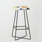 Minimal Abstract Colorful Flower Stool Gallery Image 1