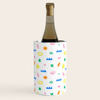 Colorful abstract organic shape art pattern Wine Chiller Gallery Image 3