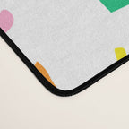 Colorful abstract organic shape art pattern Desk Mat Gallery Image 4