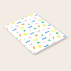 Colorful abstract organic shape art pattern Notebook Gallery Image 2
