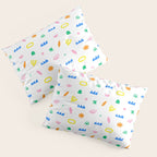 Colorful abstract organic shape art pattern Pillow Sham Gallery Image 3