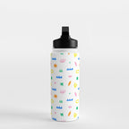 Colorful abstract organic shape art pattern Water Bottle Gallery Image 3