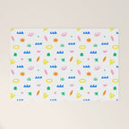 Colorful abstract organic shape art pattern Welcome Mat Gallery Image 1