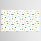 Colorful abstract organic shape art pattern Tablecloth Gallery Image 2