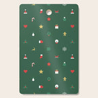 Geometric christmas decoration pattern Cutting Board Gallery Image 1