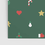 Geometric christmas decoration pattern Poster Gallery Image 3