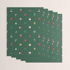 Geometric christmas decoration pattern Wrapping Paper Gallery Image 3