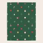 Geometric christmas decoration pattern Poster Gallery Image 4