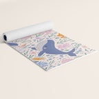 Adorable Whale and Sea Life illustration Yoga Mat Gallery Image 2