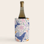 Adorable Whale and Sea Life illustration Wine Chiller Gallery Image 1