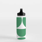 Mid Century Modern Green Square Water Bottle Gallery Image 3