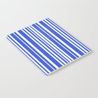  Classic Stripes XXXIV - Bright Blue Notebook Gallery Image 2