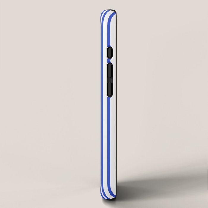  Classic Stripes XXXIV - Bright Blue iPhone Case Gallery Image 2
