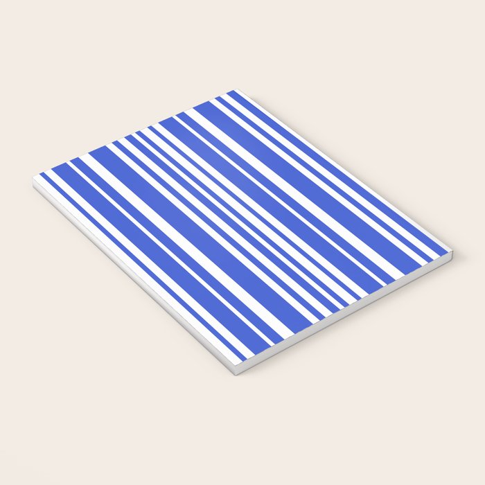  Classic Stripes XXXIV - Bright Blue Notebook Gallery Image 3