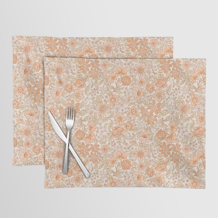 Posey - peach Placemat Gallery Image 1