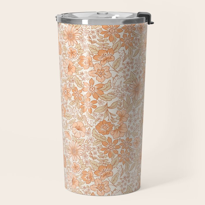 Posey - peach Travel Mug Gallery Image 2