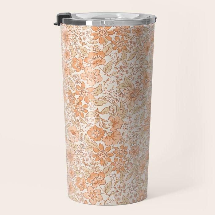 Posey - peach Travel Mug Gallery Image 3