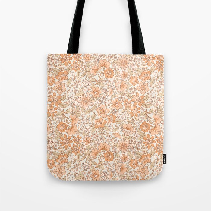 Posey - peach Tote Bag Gallery Image 1