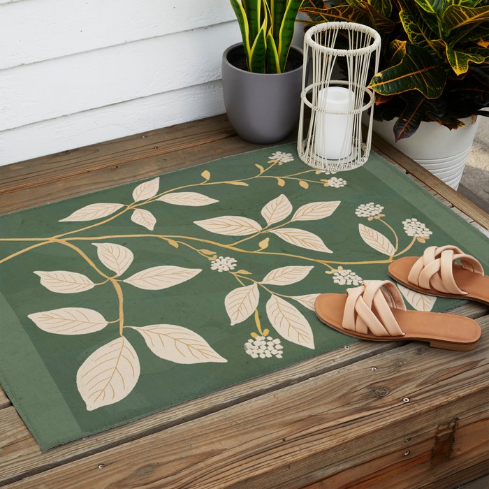 Branches in Bloom Outdoor Rug Gallery Image 2