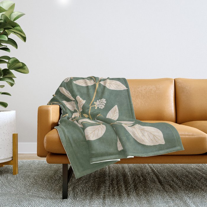 Branches in Bloom Throw Blanket Gallery Image 1