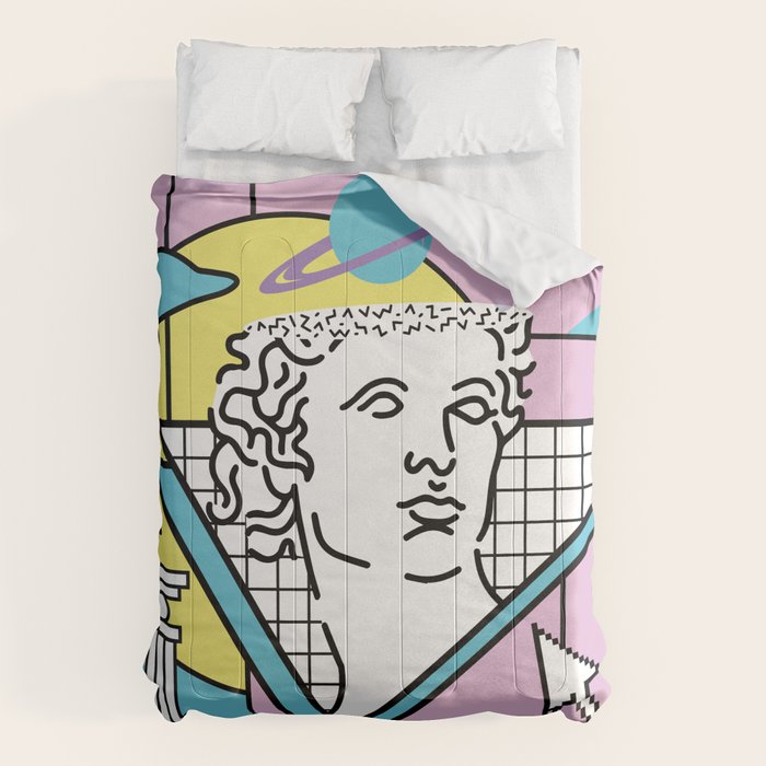 Apollo - Vaporwave - 80s Comforter Gallery Image 6