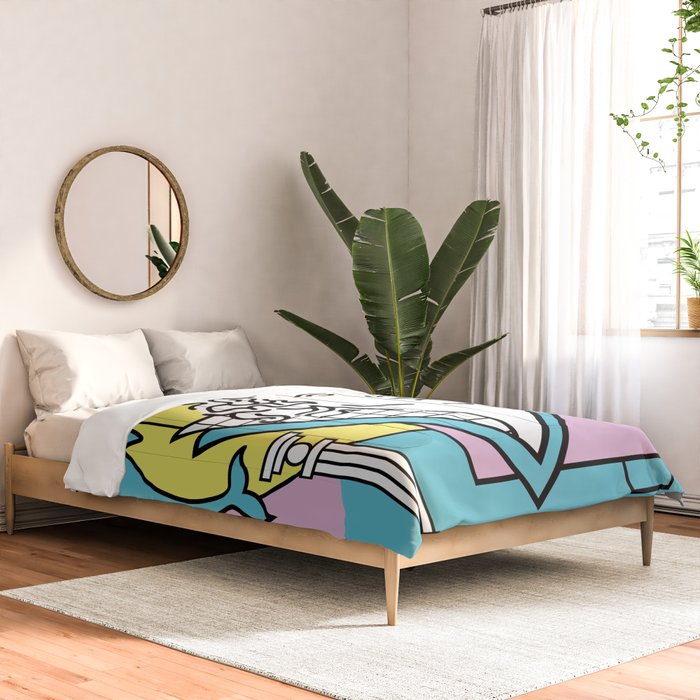 Apollo - Vaporwave - 80s Comforter Gallery Image 2