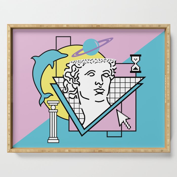 Apollo - Vaporwave - 80s Serving Tray Gallery Image 1