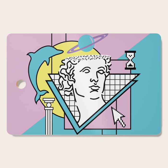 Apollo - Vaporwave - 80s Cutting Board Gallery Image 1
