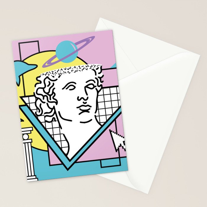 Apollo - Vaporwave - 80s Stationery Card Gallery Image 2