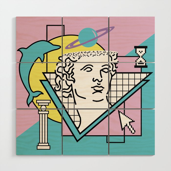 Apollo - Vaporwave - 80s Wood Wall Art Gallery Image 1