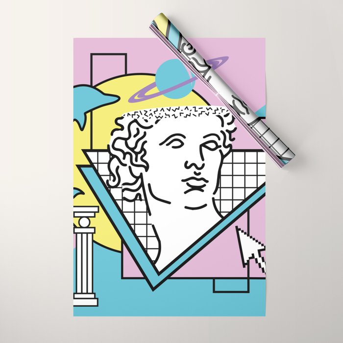 Apollo - Vaporwave - 80s Wrapping Paper Gallery Image 1
