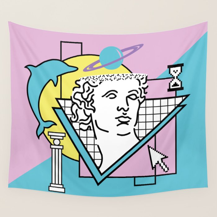 Apollo - Vaporwave - 80s Wall Tapestry Gallery Image 1
