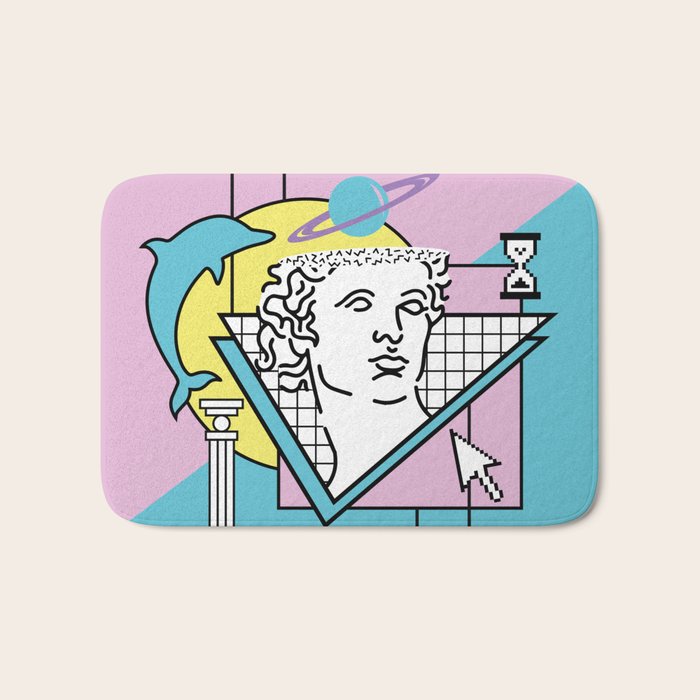 Apollo - Vaporwave - 80s Bath Mat Gallery Image 1
