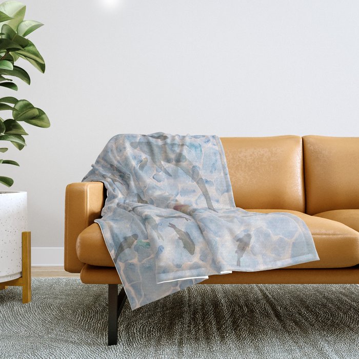 Swimming Throw Blanket Gallery Image 1
