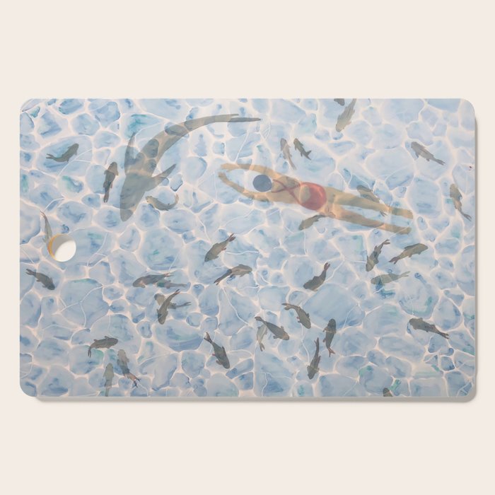 Swimming Cutting Board Gallery Image 1