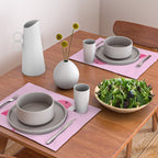 Geometric flamingo Placemat Gallery Image 2