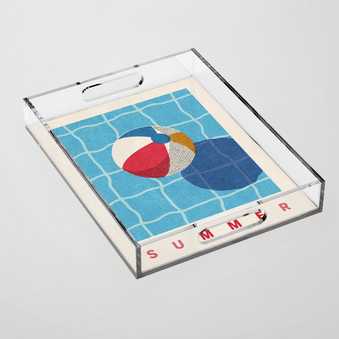 BALLS - Beach Ball - Summer Acrylic Tray Gallery Image 1