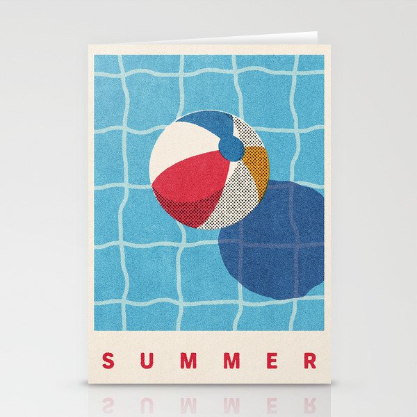 BALLS - Beach Ball - Summer Stationery Card Gallery Image 1