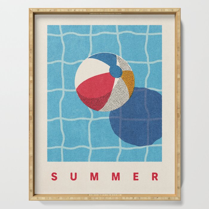 BALLS - Beach Ball - Summer Serving Tray Gallery Image 1