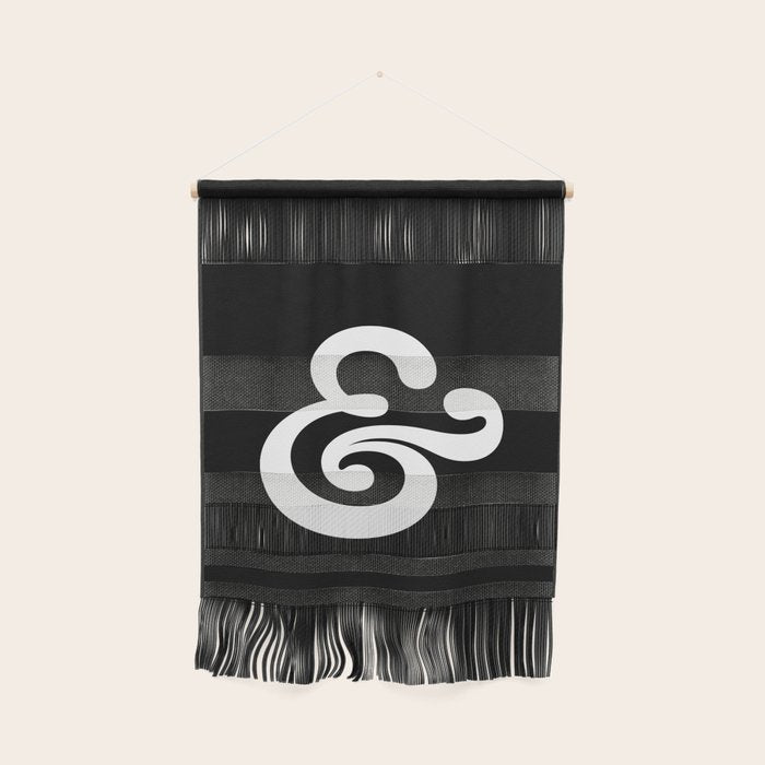 The Ampersand: B&W Edition Wall Hanging Gallery Image 1