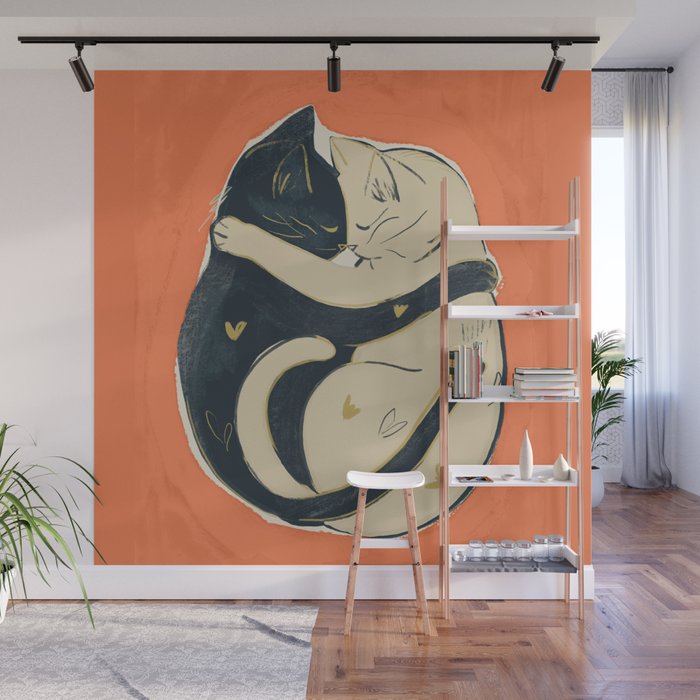 Cats In Love 5 Wall Mural Gallery Image 1