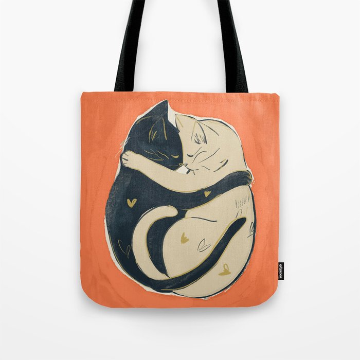 Cats In Love 5 Tote Bag Gallery Image 1