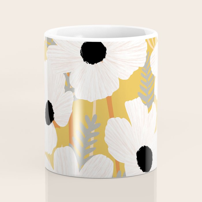 White Daisies Coffee Mug Gallery Image 4