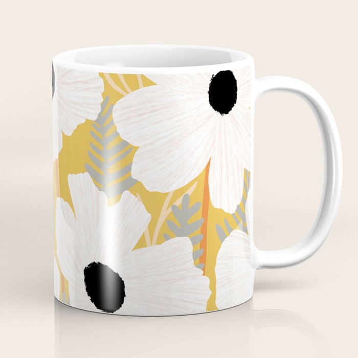 White Daisies Coffee Mug Gallery Image 1
